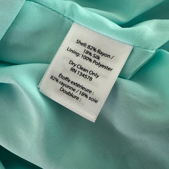 Vineyard Vines Electric Palm One Shoulder High-Low Maxi Dress Size 8 - Picture 8 of 9